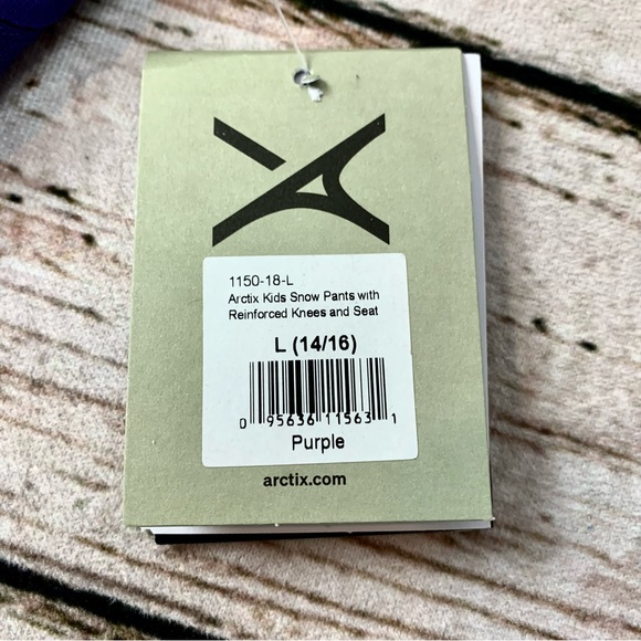 NWT 14/16 Arctix Kids Girls Snow Pants Purple Large Winter Skiing Snowboarding - Picture 9 of 10